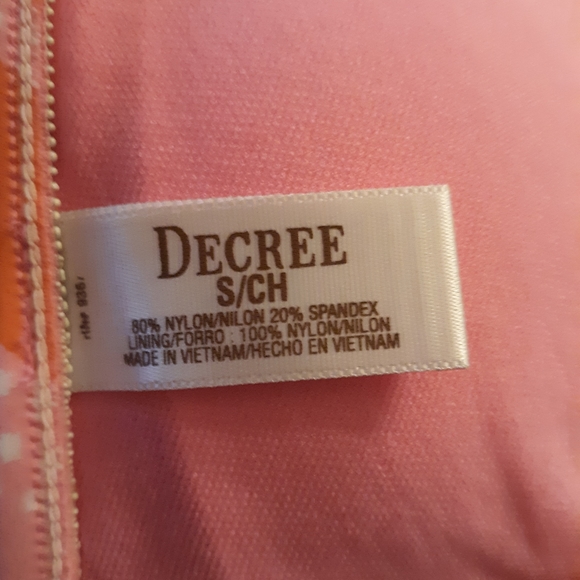 Decree floral snap bikini top sz small *D - Picture 4 of 4